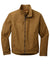 CornerStone CSJ60 Mens Duck Cloth Water Resistant Full Zip Jacket Duck Brown Flat Front