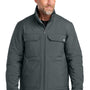 CornerStone Mens Insulated Workwear Soft Shell Full Zip Jacket - Iron Grey - New