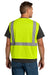 CornerStone CSV101 Mens ANSI 107 Class 2 Mesh Zipper Vest Safety Yellow Model Back