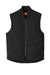 CornerStone CSV40 Mens Duck Cloth Full Zip Vest Black Flat Front