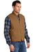 CornerStone CSV40 Mens Duck Cloth Full Zip Vest Duck Brown Model 3q