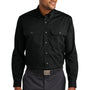 CornerStone Mens Select Ripstop Stain Resistant Long Sleeve Button Down Shirt w/ Pockets - Black - New