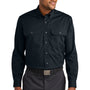 CornerStone Mens Select Ripstop Stain Resistant Long Sleeve Button Down Shirt w/ Pockets - Navy Blue - New