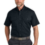 CornerStone Mens Select Ripstop Stain Resistant Short Sleeve Button Down Shirt w/ Pockets - Navy Blue - New