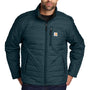 Carhartt Mens Gilliam Wind & Water Resistant Full Zip Jacket - Navy Blue