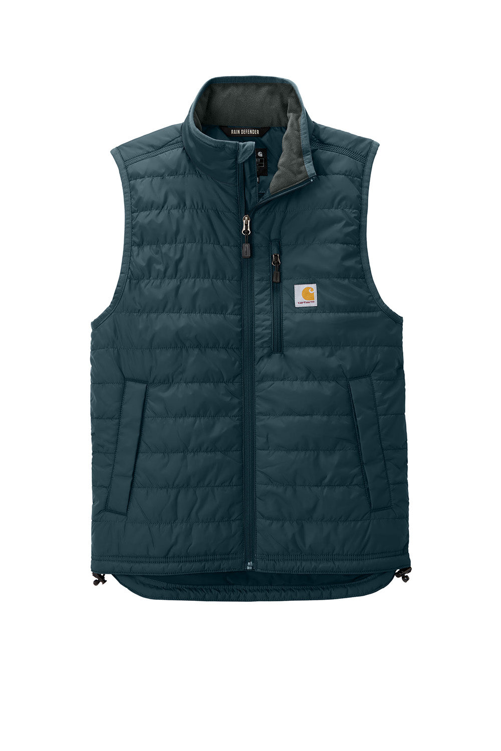 Carhartt CT102286 Mens Gilliam Full Zip Vest Navy Blue Flat Front