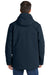 Carhartt CT105533 Mens Super Dux Wind & Water Resistant Full Zip Hooded Jacket Navy Blue Model Back