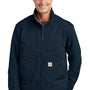 Carhartt Mens Super Dux Wind & Water Resistant Full Zip Jacket - Navy Blue