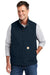 Carhartt CT105535 Mens Super Dux Wind & Water Resistant Full Zip Vest Navy Blue Model Front