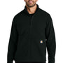 Carhartt Mens Textured Fleece Full Zip Jacket - Black - New