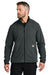 Carhartt CT106416 Mens Textured Fleece Full Zip Jacket Heather Carbon Grey Model Front