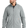 Carhartt Mens Textured Fleece Full Zip Jacket - Heather Grey - New