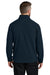 Carhartt CT106416 Mens Textured Fleece Full Zip Jacket Navy Blue Model Back