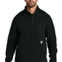 Carhartt Mens Textured Fleece 1/4 Zip Jacket - Black - New