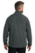 Carhartt CT106417 Mens Textured Fleece 1/4 Zip Jacket Heather Carbon Grey Model Back