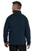 Carhartt CT106417 Mens Textured Fleece 1/4 Zip Jacket Navy Blue Model Back