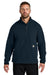 Carhartt CT106417 Mens Textured Fleece 1/4 Zip Jacket Navy Blue Model Front