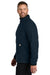 Carhartt CT106417 Mens Textured Fleece 1/4 Zip Jacket Navy Blue Model Side