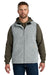 Carhartt CT106418 Mens Textured Fleece Full Zip Vest Heather Grey Model Front