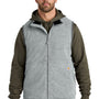 Carhartt Mens Textured Fleece Full Zip Vest - Heather Grey - New