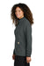 Carhartt CT106419 Womens Textured Fleece Full Zip Jacket Heather Carbon Grey Model Side