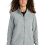 Carhartt Womens Textured Fleece Full Zip Jacket - Heather Grey - New