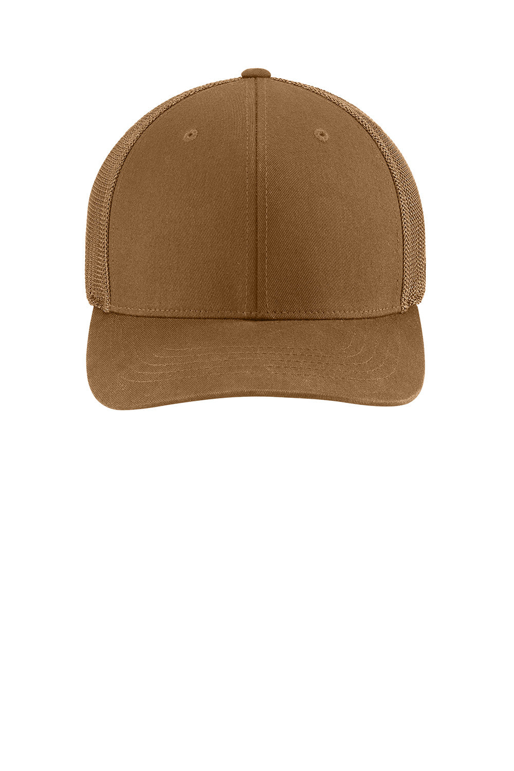 Carhartt CT106577 Mens Flexfit Mesh Back Hat Brown Flat Front