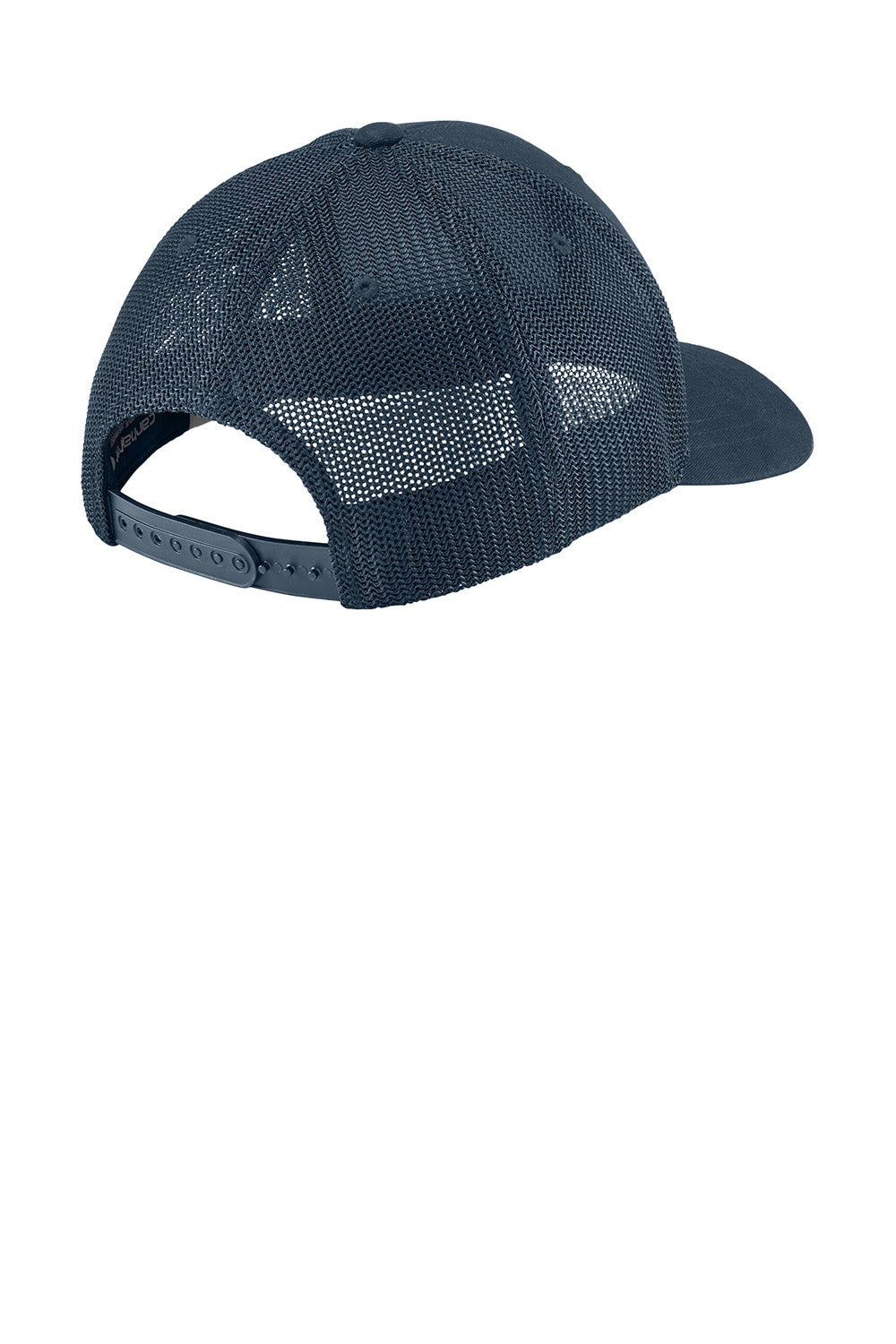 Carhartt CT106577 Mens Flexfit Mesh Back Hat Navy Blue Flat Back