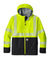 Carhartt CT106693 Mens ANSI 107 Class 3 Storm Defender Full Zip Hooded Jacket Bright Lime Green Flat Front