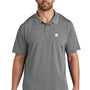 Carhartt Mens Moisture Wicking Short Sleeve Polo Shirt w/ Pocket - Asphalt Grey - New