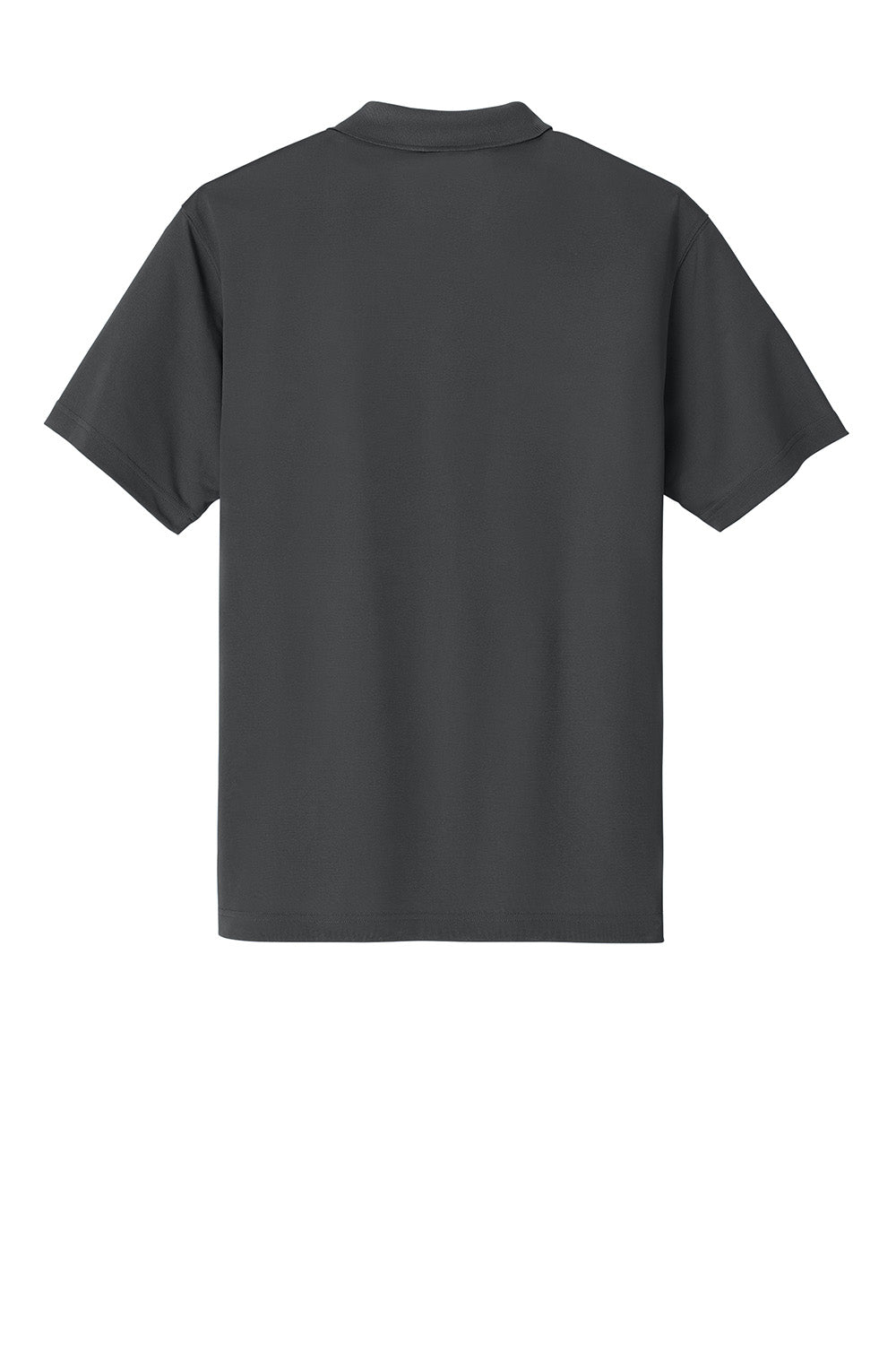 Carhartt CT106880 Mens Moisture Wicking Short Sleeve Polo Shirt w/ Pocket Shadow Grey Flat Back