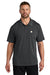 Carhartt CT106880 Mens Moisture Wicking Short Sleeve Polo Shirt w/ Pocket Shadow Grey Model Front