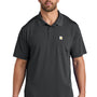 Carhartt Mens Moisture Wicking Short Sleeve Polo Shirt w/ Pocket - Shadow Grey - New