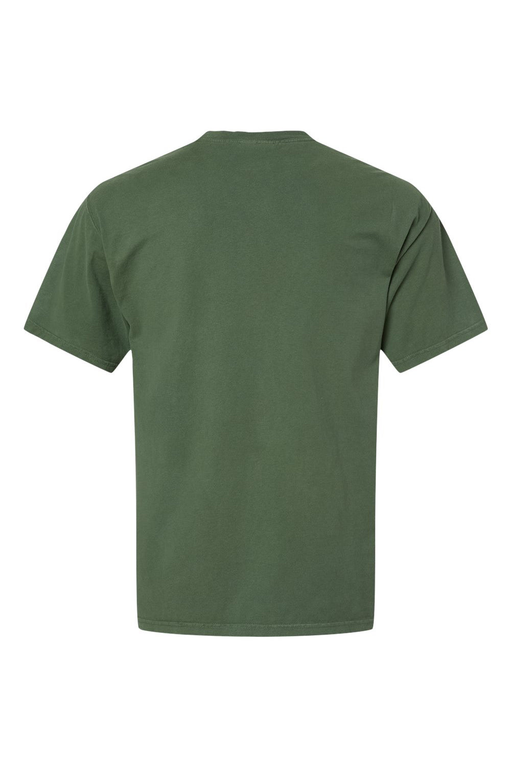 ComfortWash By Hanes GDH100 Mens Short Sleeve Crewneck T-Shirt Moss Green Flat Back