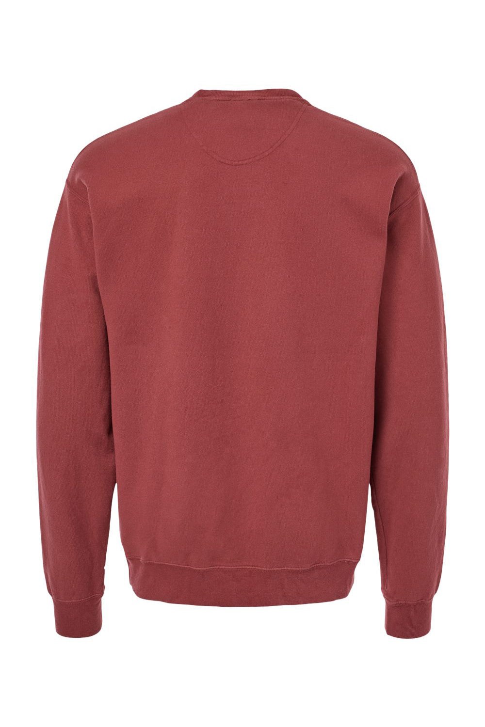 ComfortWash By Hanes GDH400 Mens Crewneck Sweatshirt Cayenne Red Flat Back