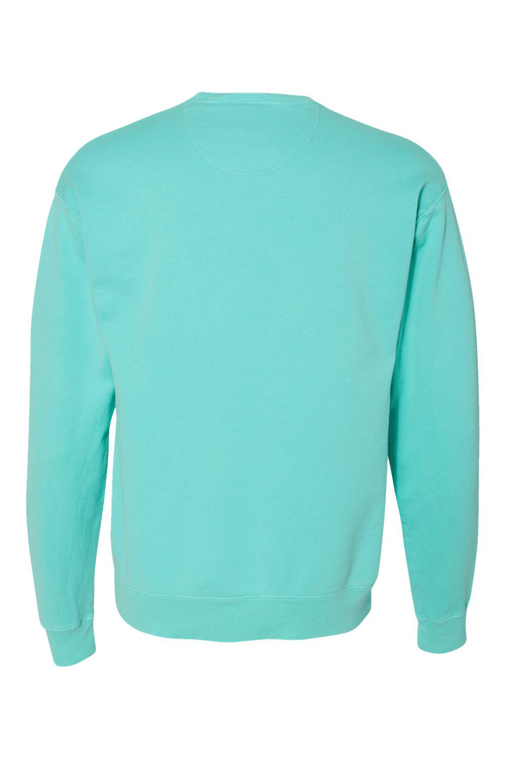 ComfortWash By Hanes GDH400 Mens Crewneck Sweatshirt Mint Green Flat Back