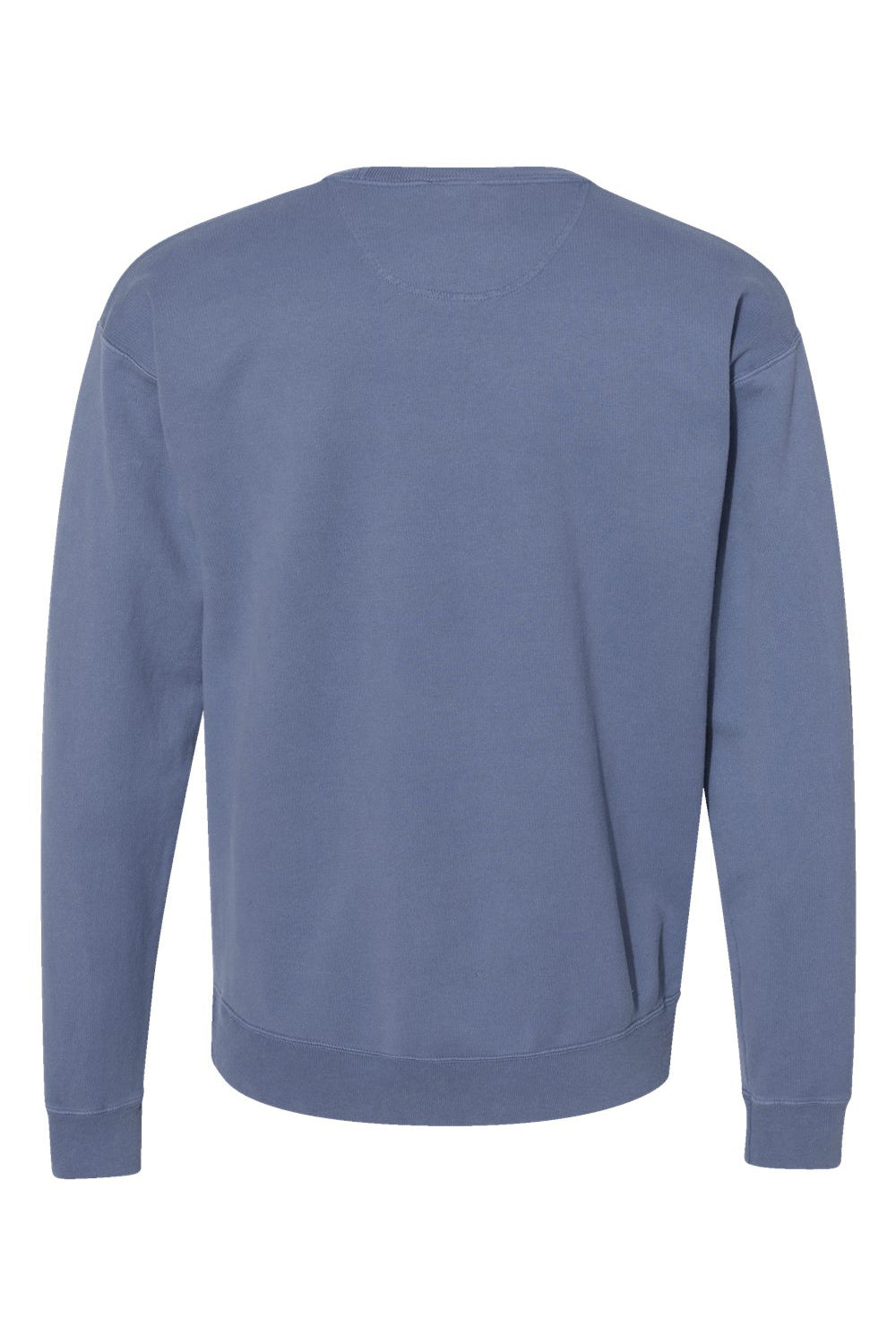 ComfortWash By Hanes GDH400 Mens Crewneck Sweatshirt Saltwater Blue Flat Back