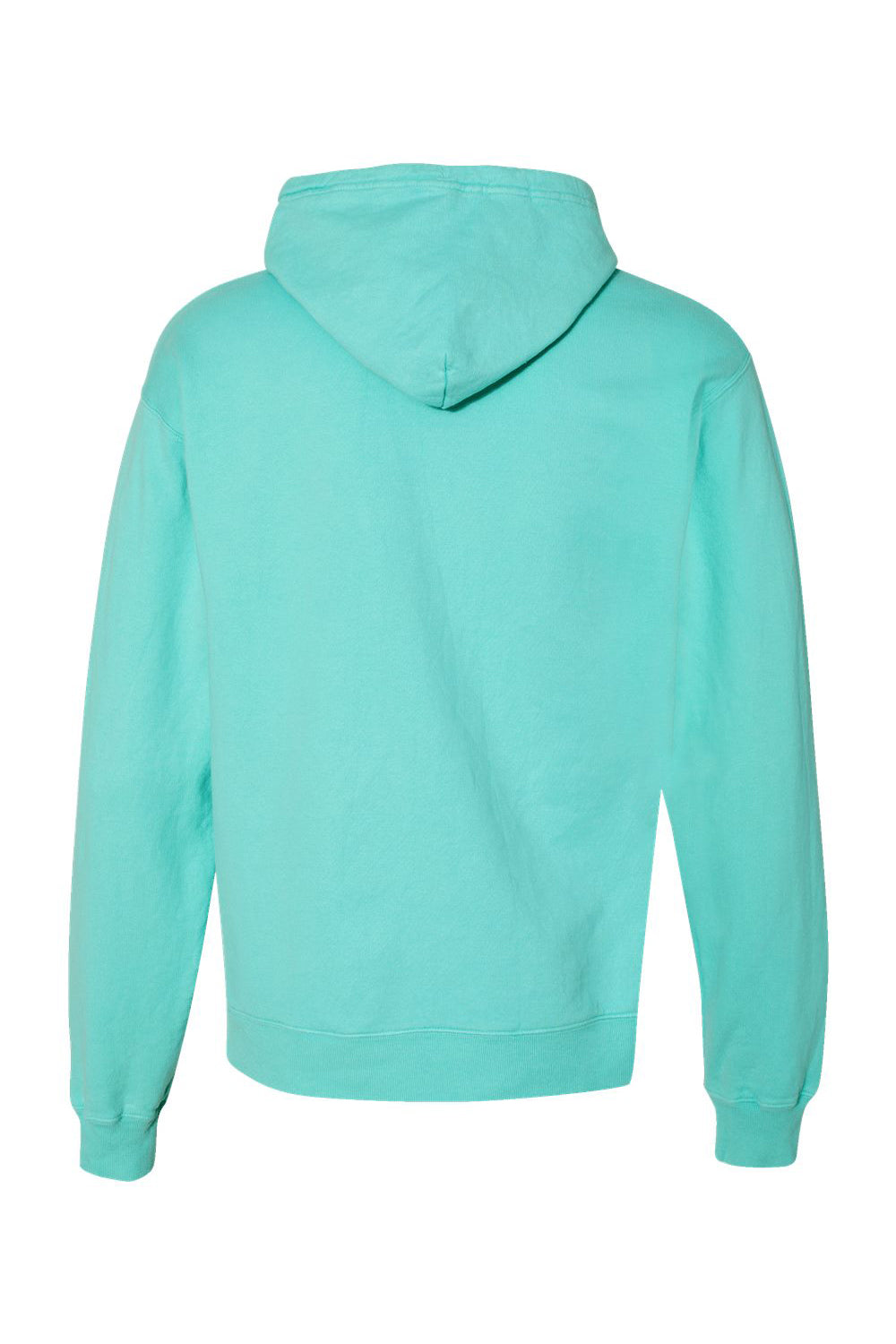 ComfortWash By Hanes GDH450 Mens Hooded Sweatshirt Hoodie w/ Pouch Pocket Mint Green Flat Back