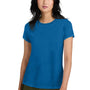 District Womens Perfect Weight Short Sleeve Crewneck T-Shirt - Bright Blue