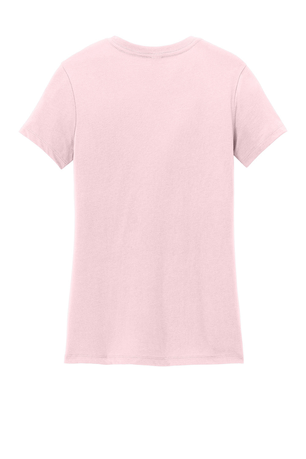 District DM104L Womens Perfect Weight Short Sleeve Crewneck T-Shirt Carnation Pink Flat Back