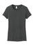 District DM104L Womens Perfect Weight Short Sleeve Crewneck T-Shirt Charcoal Grey Flat Front