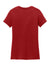 District DM104L Womens Perfect Weight Short Sleeve Crewneck T-Shirt Classic Red Flat Back