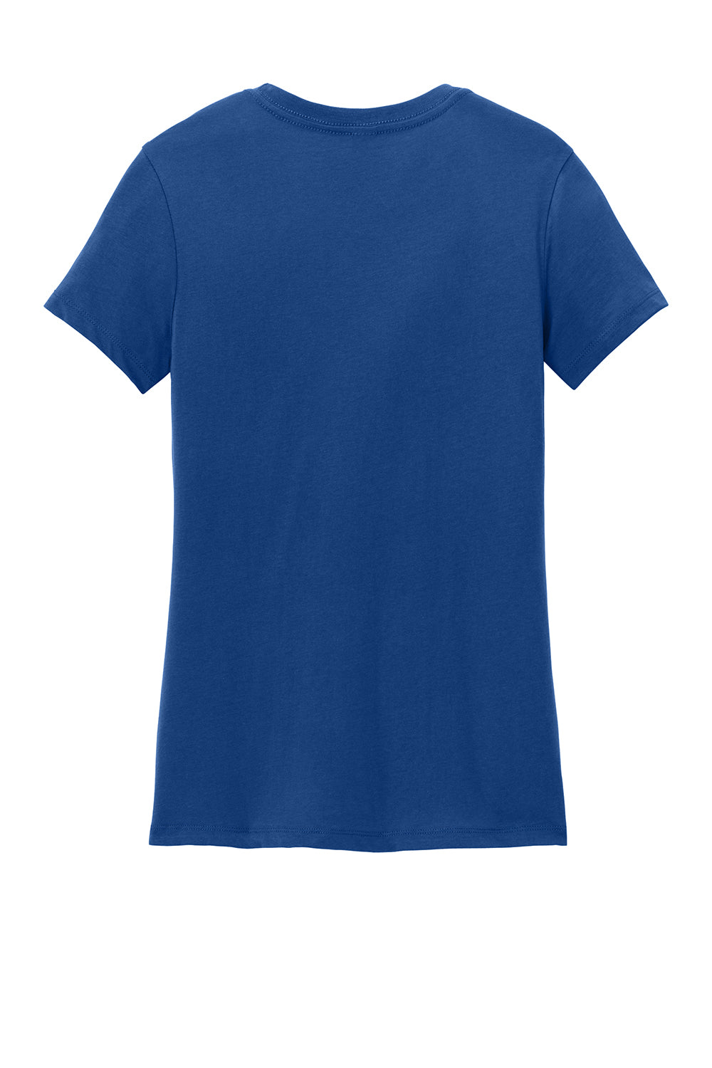 District DM104L Womens Perfect Weight Short Sleeve Crewneck T-Shirt Deep Royal Blue Flat Back