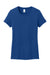 District DM104L Womens Perfect Weight Short Sleeve Crewneck T-Shirt Deep Royal Blue Flat Front