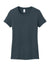 District DM104L Womens Perfect Weight Short Sleeve Crewneck T-Shirt Deep Steel Blue Flat Front