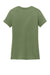 District DM104L Womens Perfect Weight Short Sleeve Crewneck T-Shirt Fresh Fatigue Green Flat Back