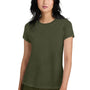 District Womens Perfect Weight Short Sleeve Crewneck T-Shirt - Military Green