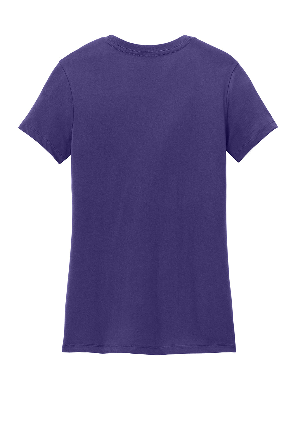 District DM104L Womens Perfect Weight Short Sleeve Crewneck T-Shirt Purple Flat Back