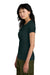 District DM104L Womens Perfect Weight Short Sleeve Crewneck T-Shirt Rainforest Green Model Side