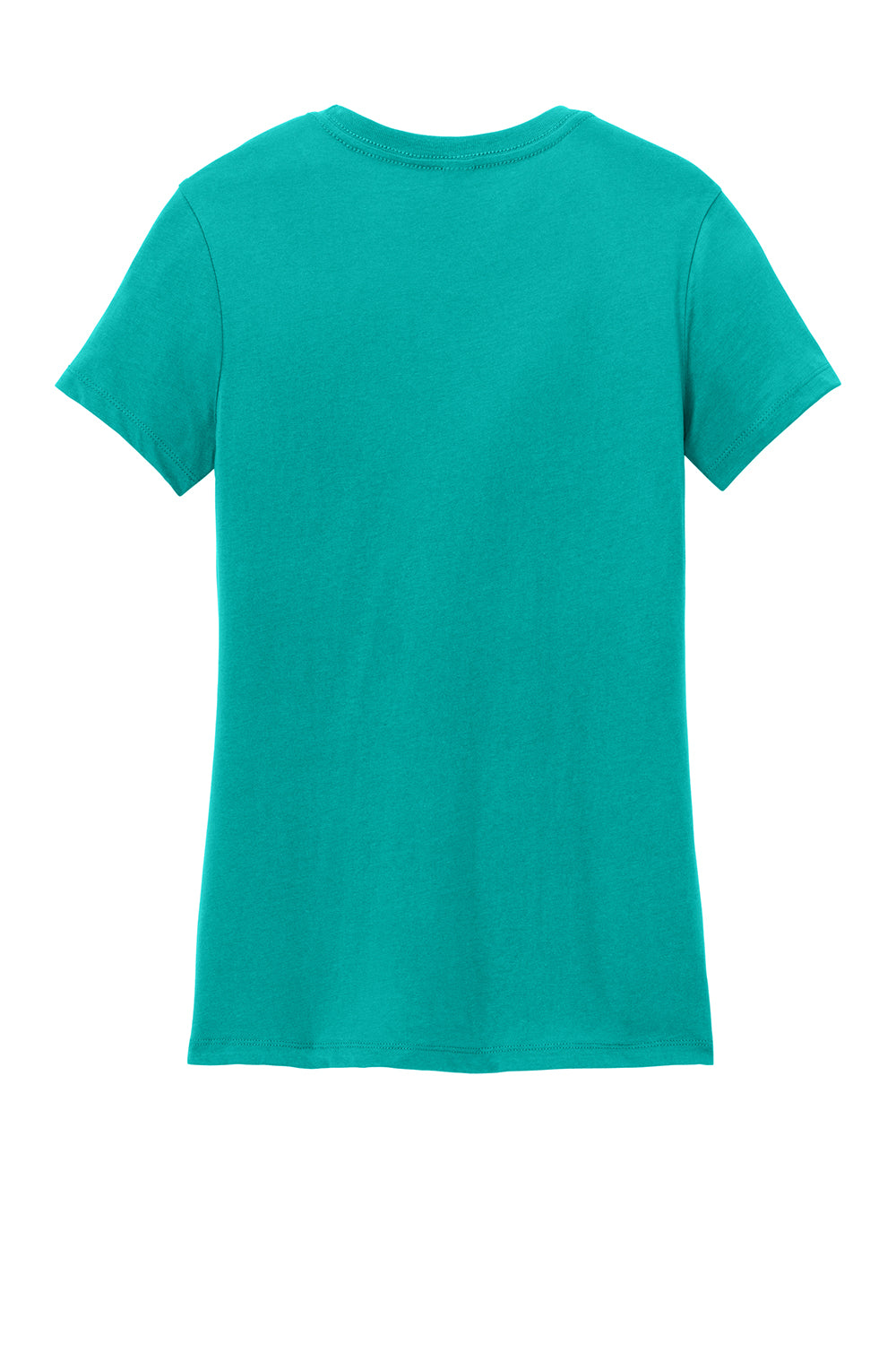 District DM104L Womens Perfect Weight Short Sleeve Crewneck T-Shirt Jade Green Flat Back